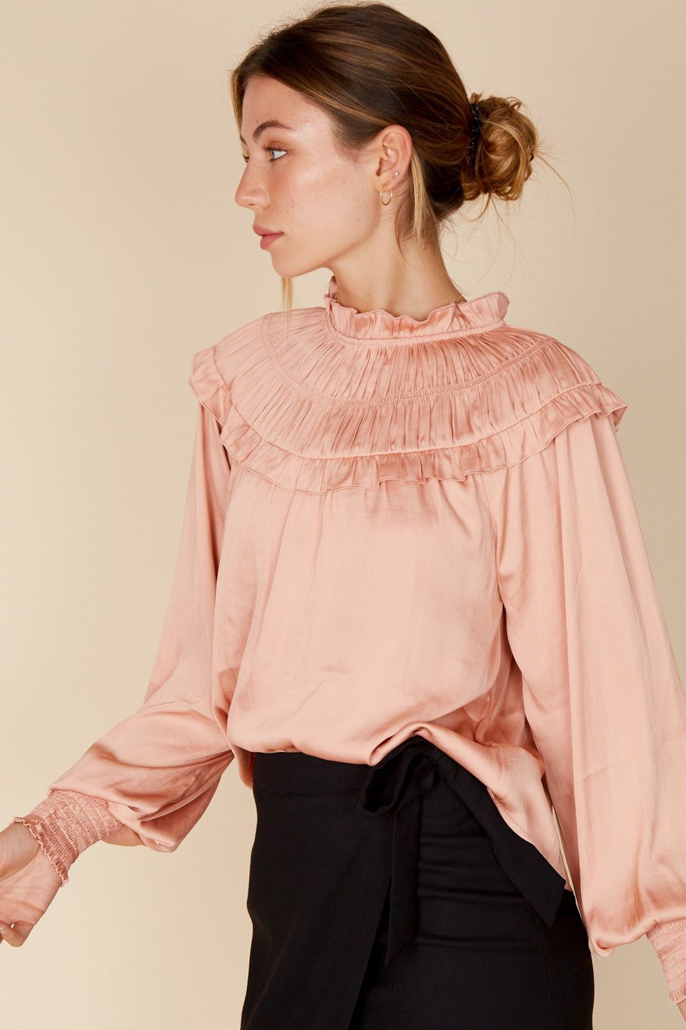 Satin elegant top