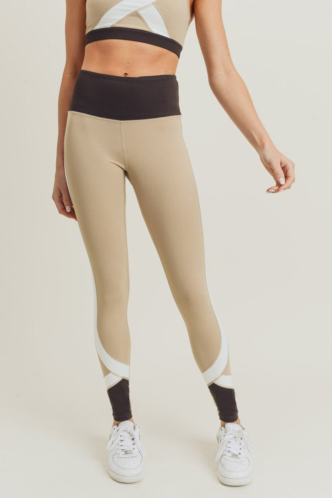 Curve Colorblock Highwaist Leggings