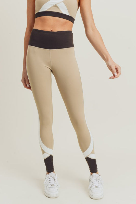 Curve Colorblock Highwaist Leggings