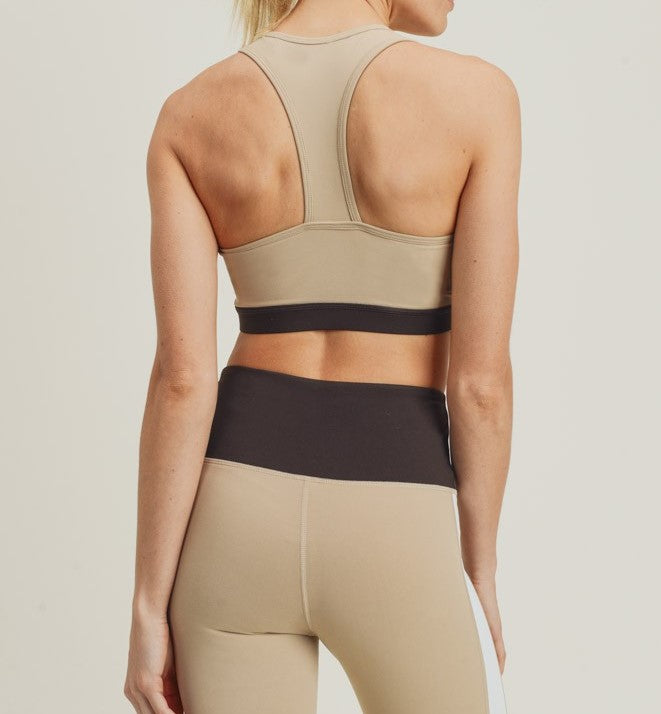 Curve Colorblock Racerback Sports Bra