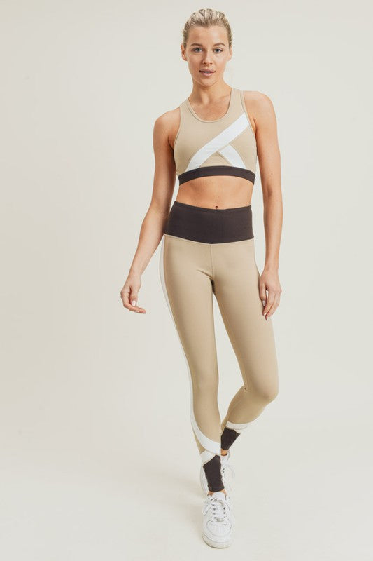 Curve Colorblock Highwaist Leggings