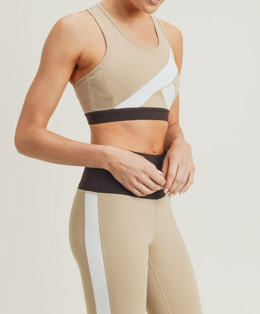 Curve Colorblock Racerback Sports Bra
