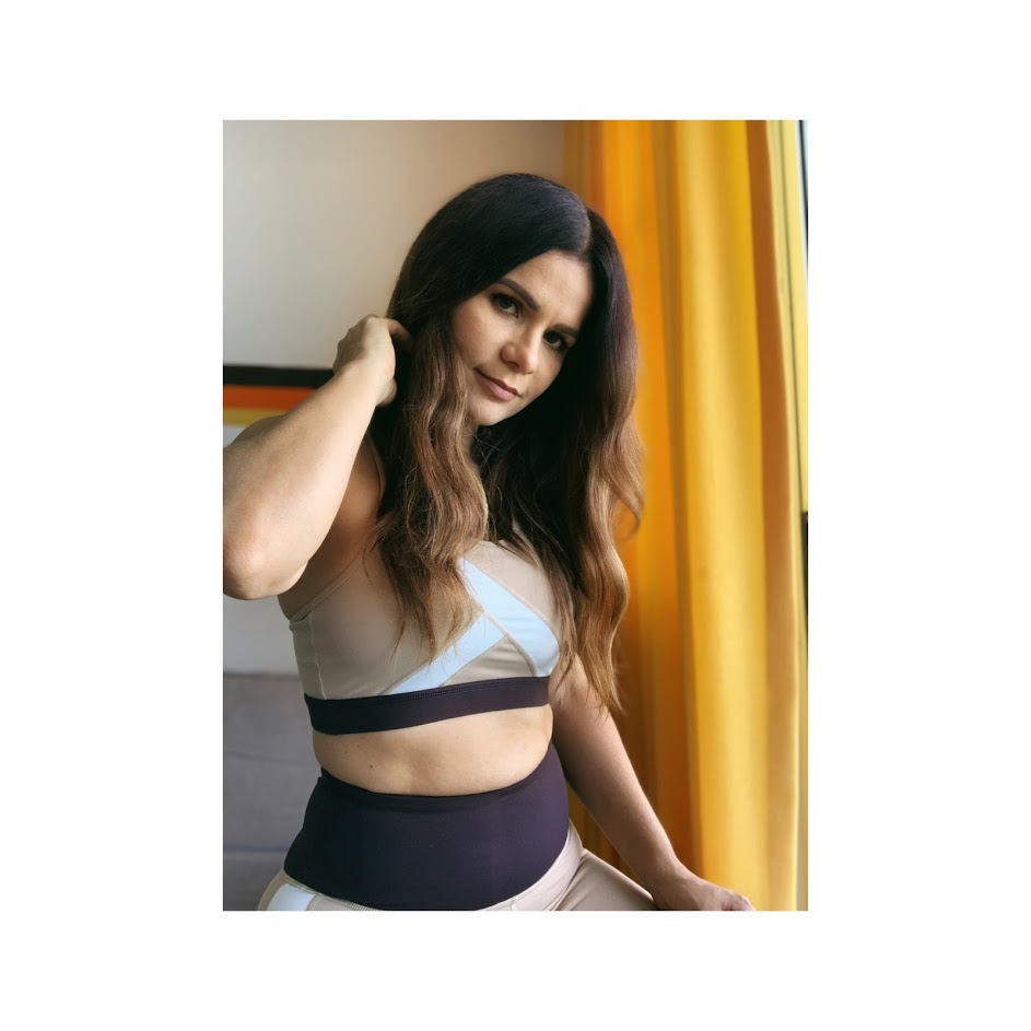 Curve Colorblock Racerback Sports Bra