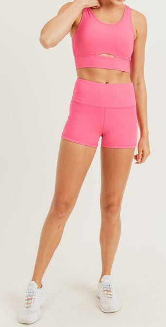 Hot pink Highwaist Short