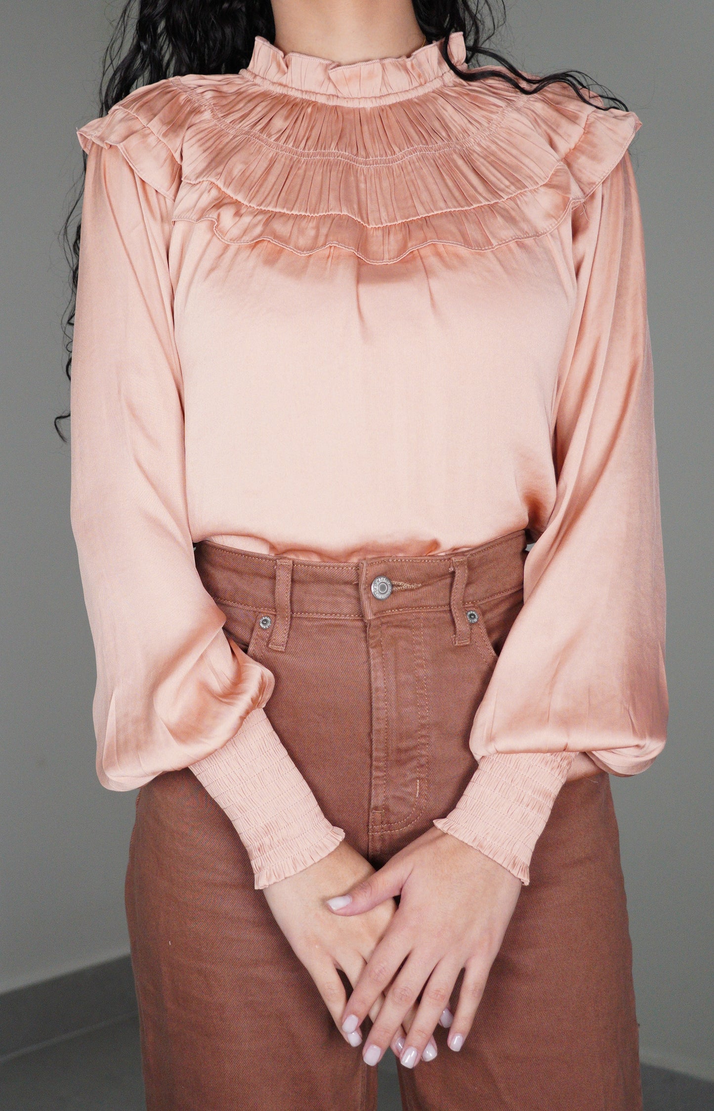 Elegant satin top