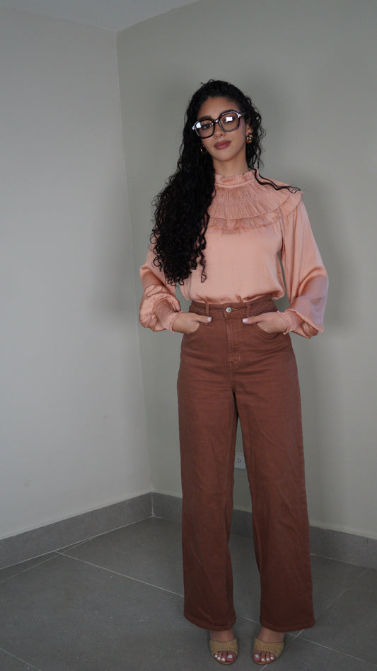 Elegant satin top